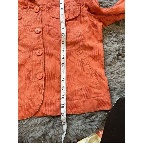 Cold water creek linen full design jacket petite xsmall - Picture 6 of 6